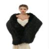 Keting Women's Faux Fur Cold Winther Shawl Wraps Bridal Wedding Scarf Stole Shrug Wedding Cover Up view 4
