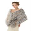 Keting Women's Faux Fur Cold Winther Shawl Wraps Bridal Wedding Scarf Stole Shrug Wedding Cover Up view 4