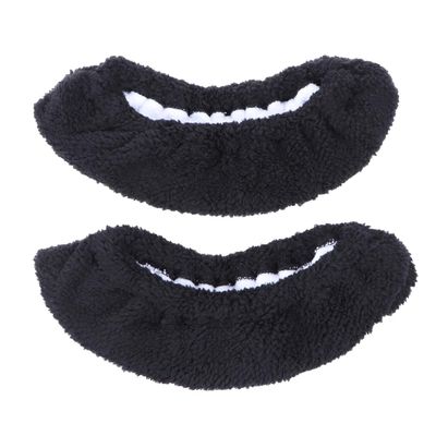 VICASKY Ice Skate Guards Unisex Ice Skate Covers Skates Sports Soft Plush Skate Shoe Protector Covers Elastic Skating Soakers Cover for Adult Guards Youth Figure Kids Skates S Black
