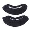 VICASKY Ice Skate Guards Unisex Ice Skate Covers Skates Sports Soft Plush Skate Shoe Protector Covers Elastic Skating Soakers Cover for Adult Guards Youth Figure Kids Skates S Black view 1