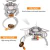 ANZAGA Camping Stove with Ignition, Backpacking Stove for Outdoor Cooking Hiking Picnic and Camping view 2