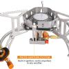 ANZAGA Camping Stove with Ignition, Backpacking Stove for Outdoor Cooking Hiking Picnic and Camping view 3