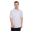 Men's Golf Shirts Dry Fit Short Sleeve Print Performance Moisture Wicking Patterned Polo Shirt for Men White Geo view 2