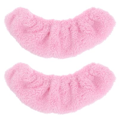 VICASKY Ice Skate Covers - Soft Velvet Blade Guards for Hockey and Figure Skates Lightweight Protective Boot Cover for Men Women and Kids in Light Pink