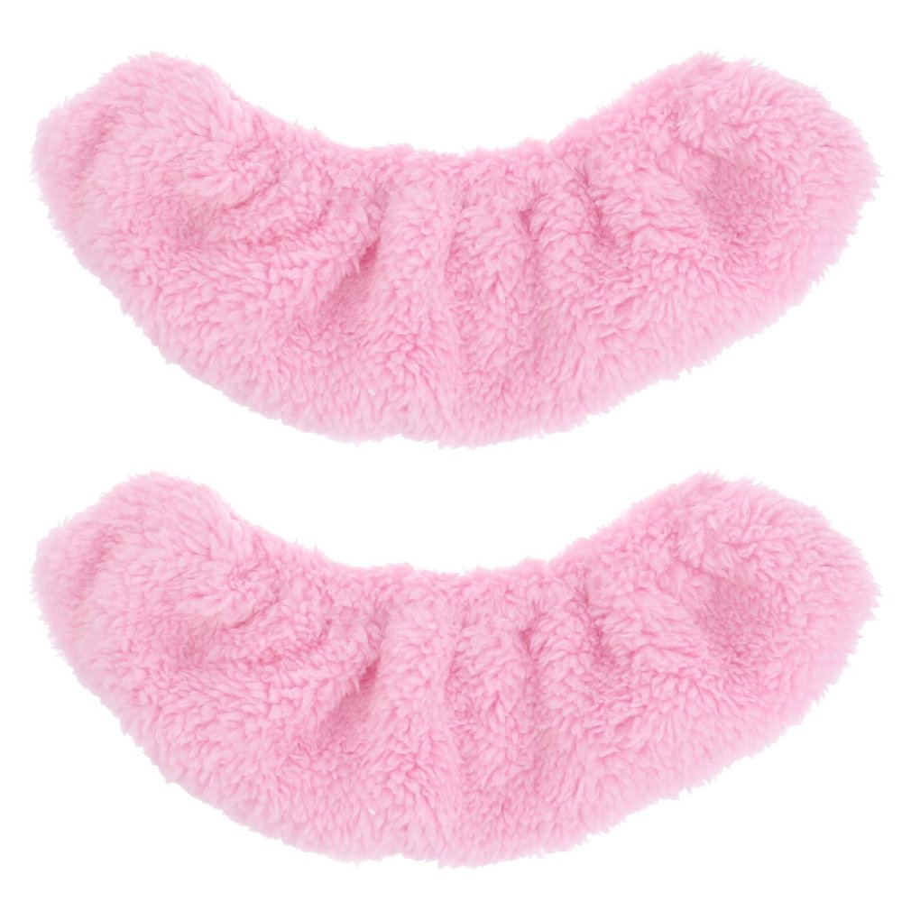 VICASKY Ice Skate Covers - Soft Velvet Blade Guards for Hockey and Figure Skates Lightweight Protective Boot Cover for Men Women and Kids in Light Pink