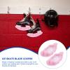VICASKY Ice Skate Covers - Soft Velvet Blade Guards for Hockey and Figure Skates Lightweight Protective Boot Cover for Men Women and Kids in Light Pink view 2