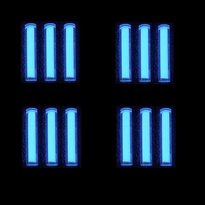 Sharamado 12pcs Glass Luminous Tube, 1.5 * 6mm Luminous Vial Glow rods Made of Rare Earth Materials, EDC Players, for DIY Various EDC Accessories and Decoration. (Sky Blue)