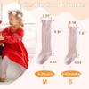 Zando Toddler Knee High Socks Girls White Ruffle Thigh High Stockings Kids Baby Knee High Tube Socks Cotton Breathable White Socks for Toddlers Girls 18-24 Months Milk White 1Pack 12-24 Months view 2