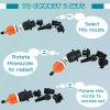 Treela Inflatable Air Pump Adaptor Compatible with SUP Inflatable Car Air Compressor Valve Adaptor with 9 Valve Nozzle for Paddle Board Boat(Classic,Orange) view 4