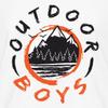 Spreadshirt Outdoor Boys Logo Kid's T-Shirt White view 3