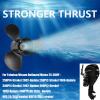 Qiclear 9.9 x 13 Pitch 48-896900A40 10 Spline Tooth Upgrade OEM Aluminum Boat Outboard Moto Propeller for Mercury Engines 25-30HP/ Tohatsu Nissan 3R0B645270 9 7/8x13 3" Gearcase,Rh view 3