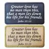 Inspirational Bible Verse Patch, John 15:13 Embroidered Tactical Morale Religion Patch with Hook Loop Backing for Hats Clothes Bags view 1