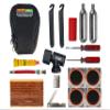 Stop & Go 100 27 Piece Bicycle Repair & Inflation Kit for Tubeless and Tube-Type Tires Works on BMX, XC, Mountain, Road, Gravel, & E-Bikes (4 Patches & 10 Rope Plugs) view 1