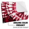 The Ohio State University Blanket, 50"x60" Red, Black and White Tie Dye Silky Touch Sherpa Back Super Soft Throw Blanket view 3
