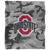 The Ohio State University Blanket, 50"x60" Gray Camo Silky Touch Super Soft Throw Blanket view 2