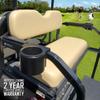 Golf Cart Armrest for Golf Cart Rear Seat Kit - Black Golf Cart Arm Rest with Cup Holder for Club Car Yamaha and EZGO Golf Cart Accessories - Golf Cart Phone Holder with Golf Cart Cup Holders view 3