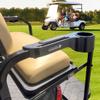 Carbon Fiber Golf Cart Armrest for Golf Cart Rear Seat Kit - Golf Cart Arm Rest with Cup Holder for Club Car Yamaha and EZGO Golf Cart Accessories - Golf Cart Phone Holder with Golf Cart Cup Holders view 4