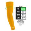 1 Pair Nxtrnd Compression Arm Sleeves for Men, Breathable Football, Basketball, Baseball Accessory, Adult & Kids (Large, Yellow) view 2