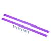 PATIKIL Skateboard Rails, 2 Pack Skateboard Ribs Protector Anti-Collision Guard Protection Longboard Mounting Hardware, Plastic Purple view 1