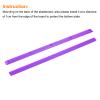 PATIKIL Skateboard Rails, 2 Pack Skateboard Ribs Protector Anti-Collision Guard Protection Longboard Mounting Hardware, Plastic Purple view 4