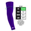 1 Pair Nxtrnd Compression Arm Sleeves for Men, Breathable Football, Basketball, Baseball Accessory, Adult & Kids (Medium, Purple) view 2