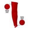 1 Pair Nxtrnd Compression Arm Sleeves for Men, Breathable Football, Basketball, Baseball Accessory, Adult & Kids (Medium, Red) view 3