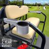 Titanium Color Golf Cart Armrest - Golf Cart Arm Rest with Cup Holder for Club Car Yamaha and EZGO Golf Cart Accessories - Golf Cart Phone Holder with Golf Cart Cup Holders view 3