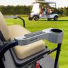 Titanium Color Golf Cart Armrest - Golf Cart Arm Rest with Cup Holder for Club Car Yamaha and EZGO Golf Cart Accessories - Golf Cart Phone Holder with Golf Cart Cup Holders view 4
