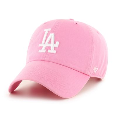 '47 MLB Los Angeles Dodgers Brand Clean Up Adjustable Cap, One Size, Rose
