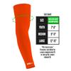 1 Pair Nxtrnd Compression Arm Sleeves for Men, Breathable Football, Basketball, Baseball Accessory, Adult & Kids (Medium, Orange) view 2
