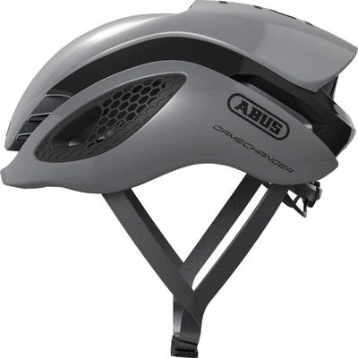 ABUS - Gamechanger - Cycling Road Bike Helmet Aerodynamic Design and Multi Shell in Mold Shock Absorption - Race Grey - S