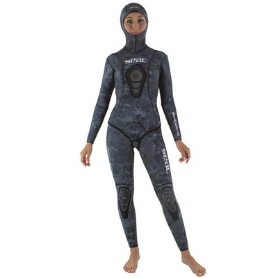 Seac Snake Lady, Two-Pieces Wetsuit for Spearfishing and Freediving, Open-Cell Neoprene