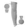 1 Pair Nxtrnd Compression Arm Sleeves for Men, Breathable Football, Basketball, Baseball Accessory, Adult & Kids (Large, Grey) view 3