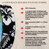 Country Brook Design - Black Hawaiian Polyester Webbing (1 1/2 Inch, 10 Yards) view 3