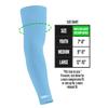 1 Pair Nxtrnd Compression Arm Sleeves for Men, Breathable Football, Basketball, Baseball Accessory, Adult & Kids (Large, Columbia Blue) view 2