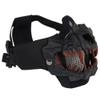 Airsoft Half Face SkullMasks Tactical Face Protection Mesh Mask for CS Games Halloween view 2