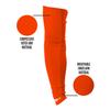 1 Pair Nxtrnd Compression Arm Sleeves for Men, Breathable Football, Basketball, Baseball Accessory, Adult & Kids (Large, Orange) view 3