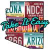 Take It Easy | Arizona | State Shape |Great Gift Idea|Decal Sticker|2 Pack|5 Inch Stickers|S11829 view 2
