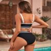 BMJL Womens Swimsuit High Waisted Sporty 2 Piece Bathing Suit(S,Black) view 2