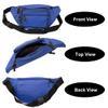Women Men Fanny Pack Belt Bag Zipper Waist Pouch Casual Outdoor Travel Crossbody Shoulder Purse view 3