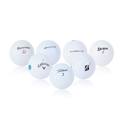 48 Pro Line Used Golf Balls Bulk - Recycled Golf Balls Mix - White Golf Balls (5A - Mint Condition)