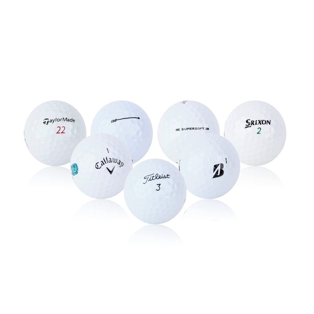 48 Pro Line Used Golf Balls Bulk - Recycled Golf Balls Mix - White Golf Balls (5A - Mint Condition)