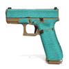 Decal Grip for Glock 19X / Glock 45 (Reptilian - Teal Blue) view 2