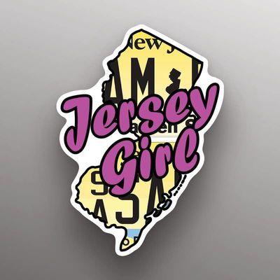 Jersey Girl | New Jersey | State Shape |Great Gift Idea|Decal Sticker|2 Pack|5 Inch Stickers|S11855