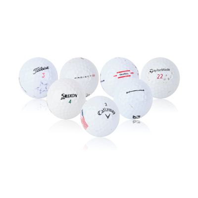 48 Pro Line Used Golf Balls Bulk - Recycled Golf Balls Mix - White Golf Balls (4A - Near Mint Condition)