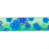 Country Brook Design - Blue April Blossoms Polyester Webbing Closeout (5/8 Inch, 20 Yards) view 3