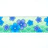 Country Brook Design - Blue April Blossoms Polyester Webbing Closeout (1 1/2 Inch, 10 Yards) view 3