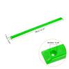 PATIKIL Skateboard Rails, 2 Pack Skateboard Ribs Protector Anti-collision Guard Protection Longboard Mounting Hardware, Plastic Green view 2