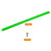 PATIKIL Skateboard Rails, 2 Pack Skateboard Ribs Protector Anti-collision Guard Protection Longboard Mounting Hardware, Plastic Green view 3