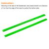 PATIKIL Skateboard Rails, 2 Pack Skateboard Ribs Protector Anti-collision Guard Protection Longboard Mounting Hardware, Plastic Green view 4